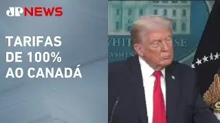 Trump amea&ccedil;a Canad&aacute; com tarifas de 100% por aproxima&ccedil;&atilde;o com a China