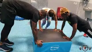 @Forcefitnessinc w Taraji P Henson ,  Kelvin Hayden & Tyrique  Puttting In That Work