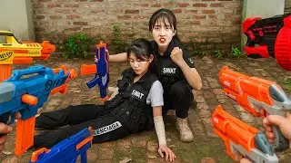 XGirl Nerf Battle: Воины SEAL против преступников | Битва с Rocket Cherry Intruder &ndash; Эпическое пр...