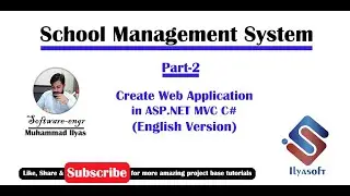 School Management System Part 2 Create Application in ASP NET MVC C#