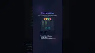 🔢 Unraveling Permutations: Visual Guide to 4 Elements with Code 🎥
