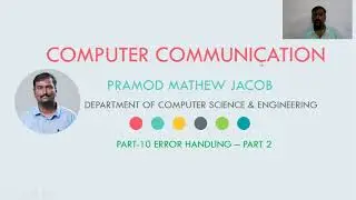 COMPUTER COMMUNICATION | CHECKSUM & CRC | PART  - 10