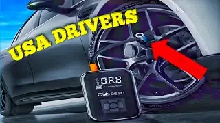 USA Drivers Must Have This Portable Tire Inflator | Emergency Car Gadget 2026.Unique Gadget 2026
