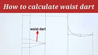 How to calculate waist dart