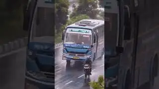 TNSTC Economy AC bus spotted near Maduranthagam in heavy rain #tnstc #acbus #tamilnadu