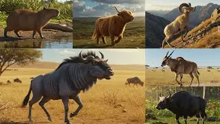 Mighty Beasts' Call  🦬 🐘 Wild Animal Sounds Song for Kids A to Z 🐍 🐐