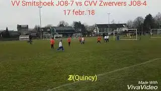 VV Smitshoek Barendrecht JO8-7 vs CVV Zwervers JO8-4 (17-02-2018)