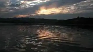 Solar Eclipse at Sunset