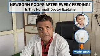 Why Newborn Poop after every feeding #newborn poop #baby care #babywellness