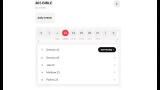 356 Day Bible Plan - Day 23