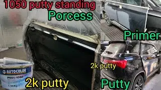 2k putty standing porcess # 2k primer sanding porcess # aqua base colour painting porcess # car..