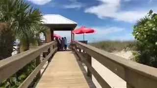 Hilton Cocoa Beach Oceanfront's walk to the beach