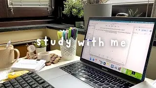 STUDY WITH ME ⚡ | 2-Hour Physics & Anki Flashcards (No Music, No Break, DeepFocus) premed journey