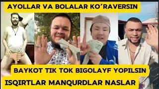TIK TOK VA BIGOLAYF ISQIRTLARI SHULAR MILLATNI ZAXARLAYAPTI SHULAR FAXSHGA CHORLAYAPRI