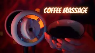 ASMR ear massage- with coffee scrub! NO talking