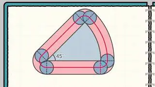 図形の回転移動おうぎ形編