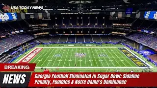 Georgia Football Eliminated in Sugar Bowl: Sideline Penalty, Fumbles & Notre Dame's Dominance