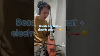 Beach day beat + electric cello🎻🚣&zwj;♀️☀️ #electriccello #funbeat #beach