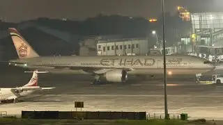 International flight spotting from Kolkata Airport/Aviation videos/Etihad/Vecc India