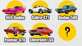 20 Most Dangerous Muscle Cars Ever Made!