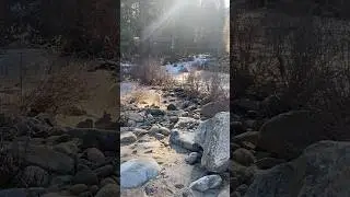 Two Rivers Join Together As One. 🫶🐶💕 #mountain #nature 🏔️