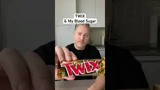 Twix candy bar and my blood sugar. #glucose #bloodsugar #insulinresistant1 #twix￼