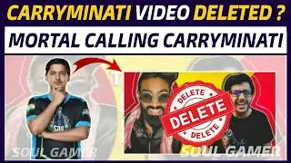 Mortal React on carryminati  video Deleted | Mortal call carry