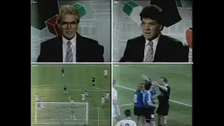 Les Murray and Johnny Warren review Argentina v Yugoslavia 1990 World Cup. SBS TV