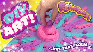 Fun Fluffy Slime Art with ORB Flowtonia  | Let Your Imagination Go with Art that Flows! DIY Kids Art