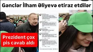 Əliyev gənclərə çağırış etdi, amma etirazla qarşılandı. Dayan, ay yalançı!