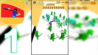 Crowd Master 3D Gameplay Walkthrough Part 1 Level 1-10 (IOS/Android)