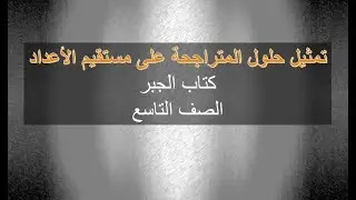 تمثيل حلول المتراجحة على مستقيم الاعداد - جبر - التاسع