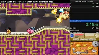 [Speedrun] Kirby Super Star Ultra - Great Cave Offensive Any% in 4:37