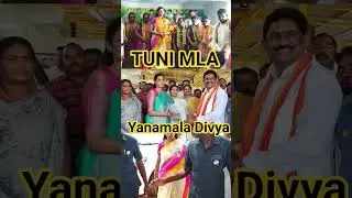 TUNI MLA YANAMALA DIVYA#shorts #tunimladivya #yanamalramakrishnudu