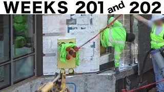 Two-week construction time-lapse with highlights/closeups: Ⓗ Weeks 201 and 202