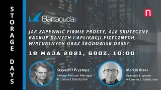 Webinarium z serii STORAGE DAYS - Barracuda Backup