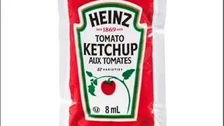 Speed running eating a 8mL ketchup packet #speedrun 