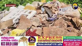Garbage dumped on the roadside in Kulukallur