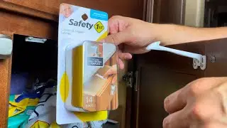 Safety 1st Adhesive Cabinet Latch /Review , Installation.