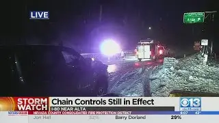 Chain controls still in effect in the Sierra