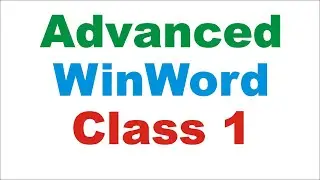 Advanced WinWord Class 1 | Introduction, open, uses of WinWord  | Lunar Computer College