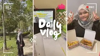 Vlog2 | morning run with sissy 🏃‍♀️ + late night study 😴📚