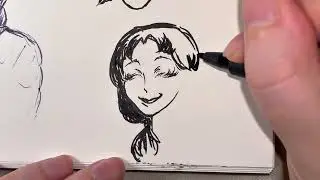 Pen Sketch ~ Real Time Process (No Talking, Drawing Only)