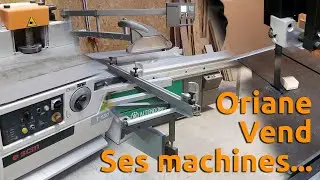 🔥🪑 Oriane vend ses machines - scie à format / toupie / scie à ruban professionnelles à choper
