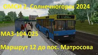 ОМСИ 2. Солнечногорск 2024. Маршрут 12