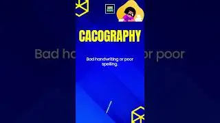 Cacography Meaning And Example | English Words And Meanings #vocabulary #cacography #wordheavy
