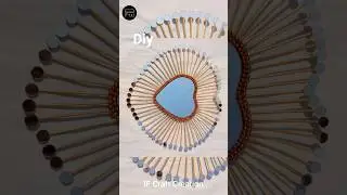 DIY Beautiful Heart Shape Mirror 2024 😱😱 #shorts #shortvideo #youtubeshorts #ifcraftcreation