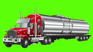 Tank Truck Horn Green Screen
