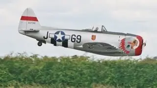 ② GIANT 1/4  SCALE RC P-47 - MOKI 250cc - JOHN MASON AT WINGS & WHEELS RC MODEL AIRCRAFT SHOW - 2014
