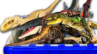 50+ Gallon Jurassic World Dinosaur Collection! T Rex, I Rex, Spinosaurus, Mosasaurus